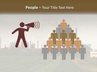 Danger Silhouette Industry PowerPoint Template