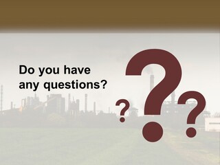 Danger Silhouette Industry PowerPoint Template