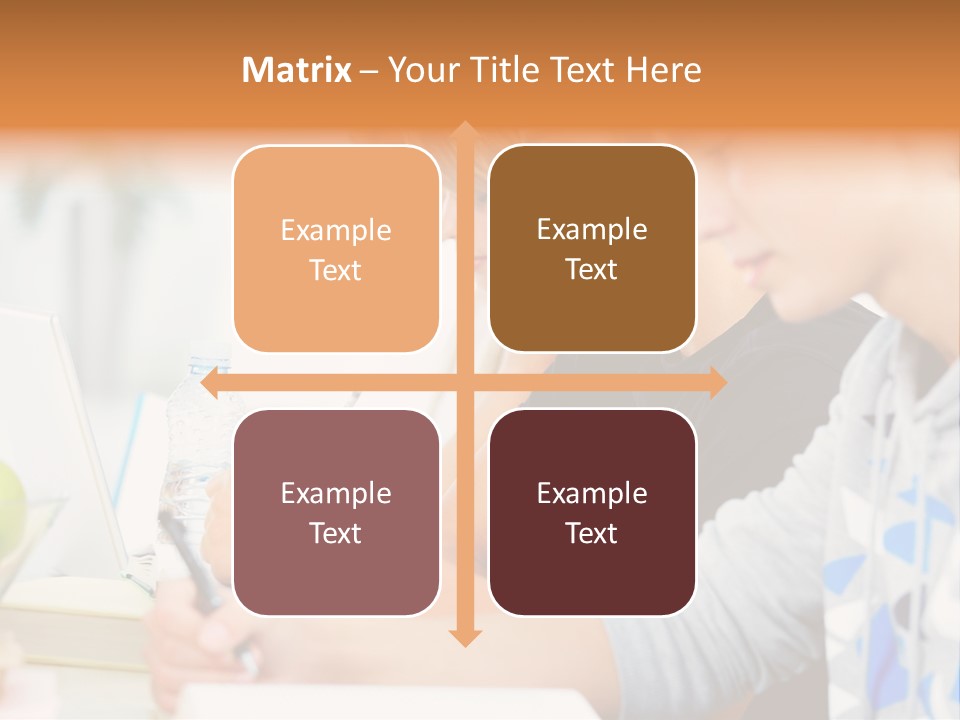 A Group Of People Sitting At A Table With A Laptop PowerPoint Template
