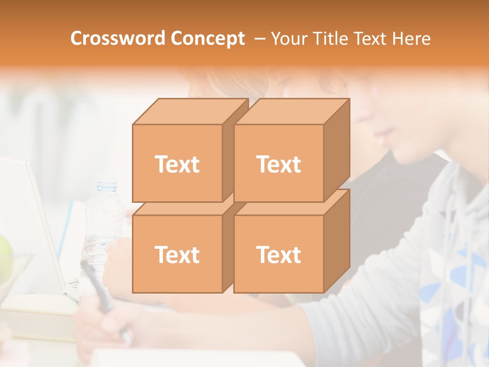 A Group Of People Sitting At A Table With A Laptop PowerPoint Template