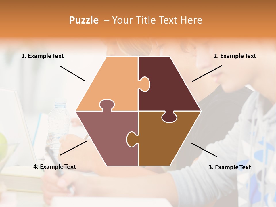 A Group Of People Sitting At A Table With A Laptop PowerPoint Template