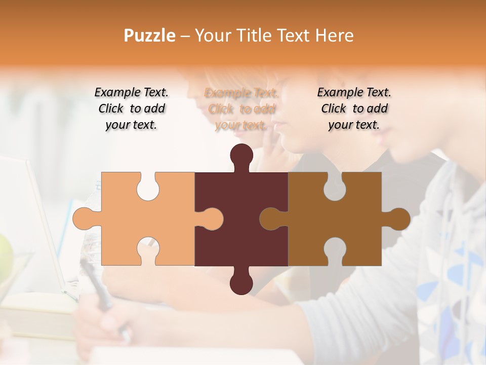 A Group Of People Sitting At A Table With A Laptop PowerPoint Template