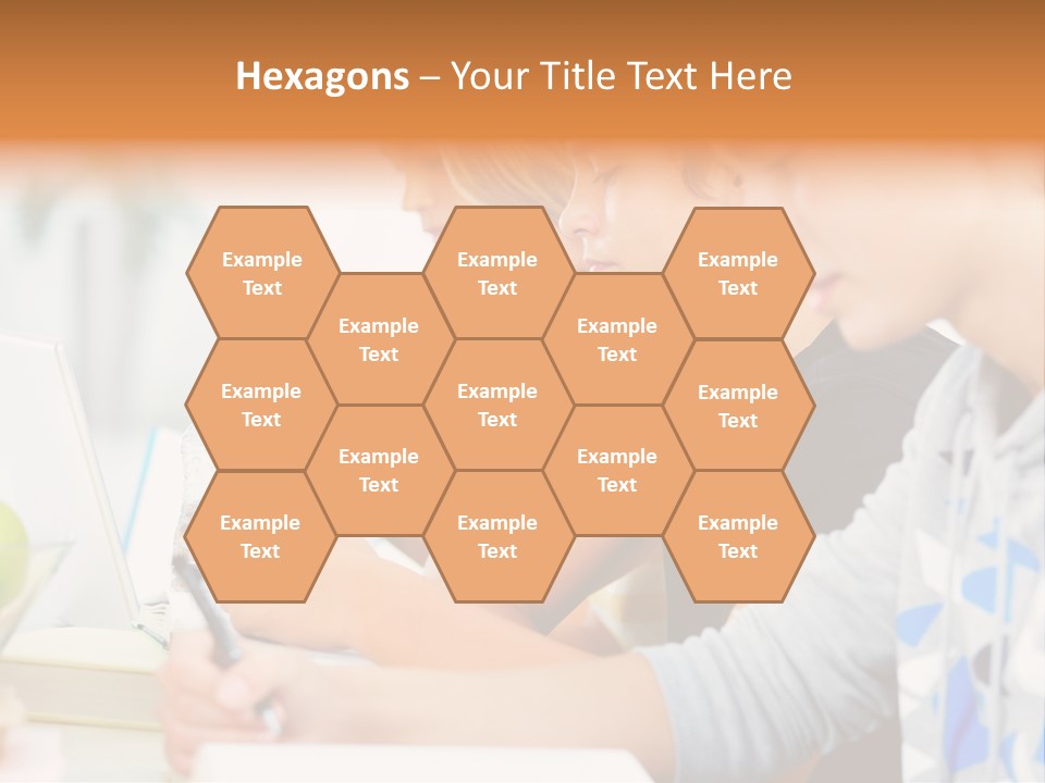 A Group Of People Sitting At A Table With A Laptop PowerPoint Template