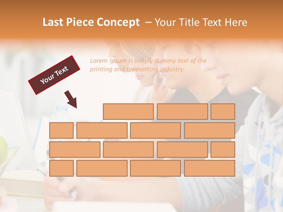 A Group Of People Sitting At A Table With A Laptop PowerPoint Template