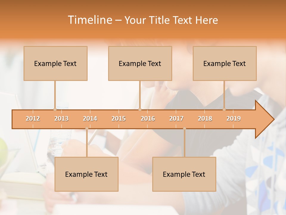 A Group Of People Sitting At A Table With A Laptop PowerPoint Template