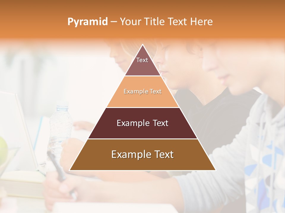 A Group Of People Sitting At A Table With A Laptop PowerPoint Template