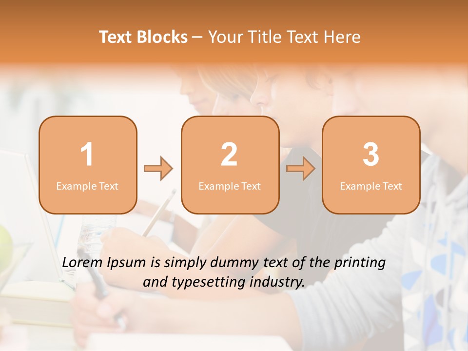 A Group Of People Sitting At A Table With A Laptop PowerPoint Template