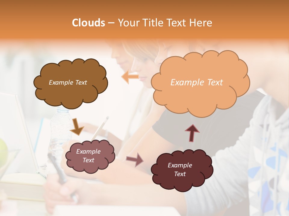 A Group Of People Sitting At A Table With A Laptop PowerPoint Template