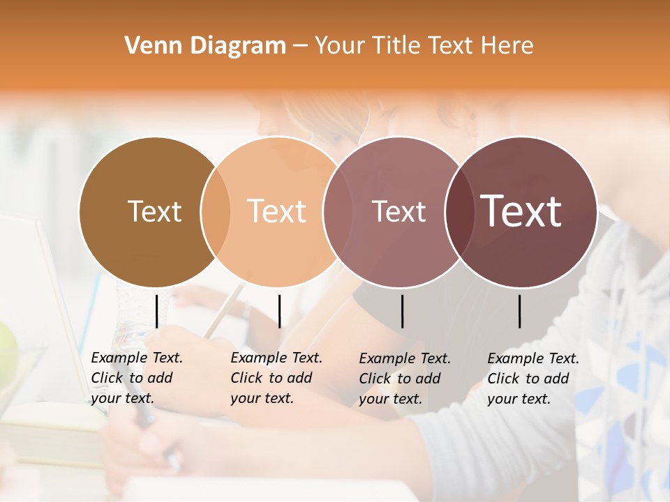 A Group Of People Sitting At A Table With A Laptop PowerPoint Template