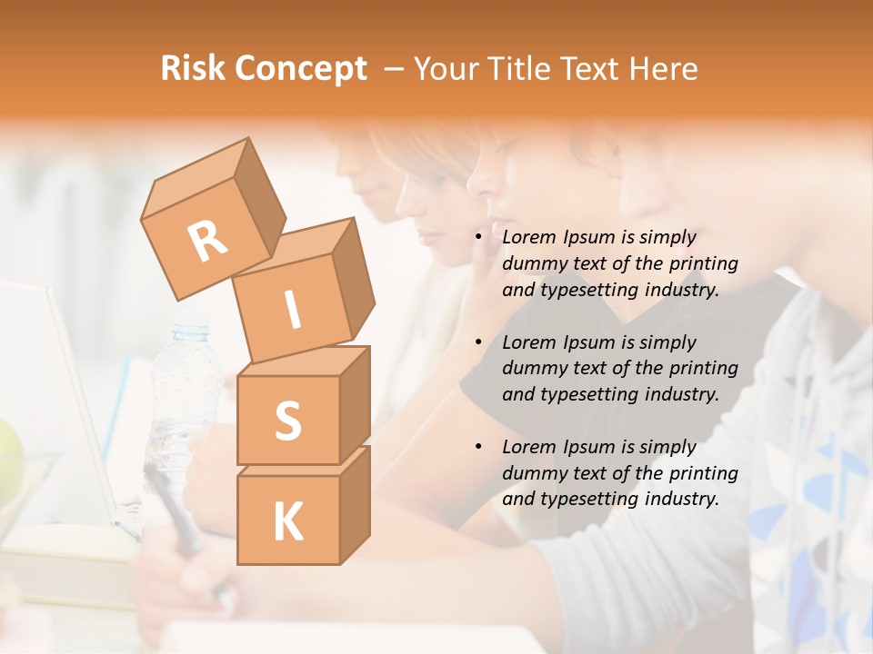 A Group Of People Sitting At A Table With A Laptop PowerPoint Template