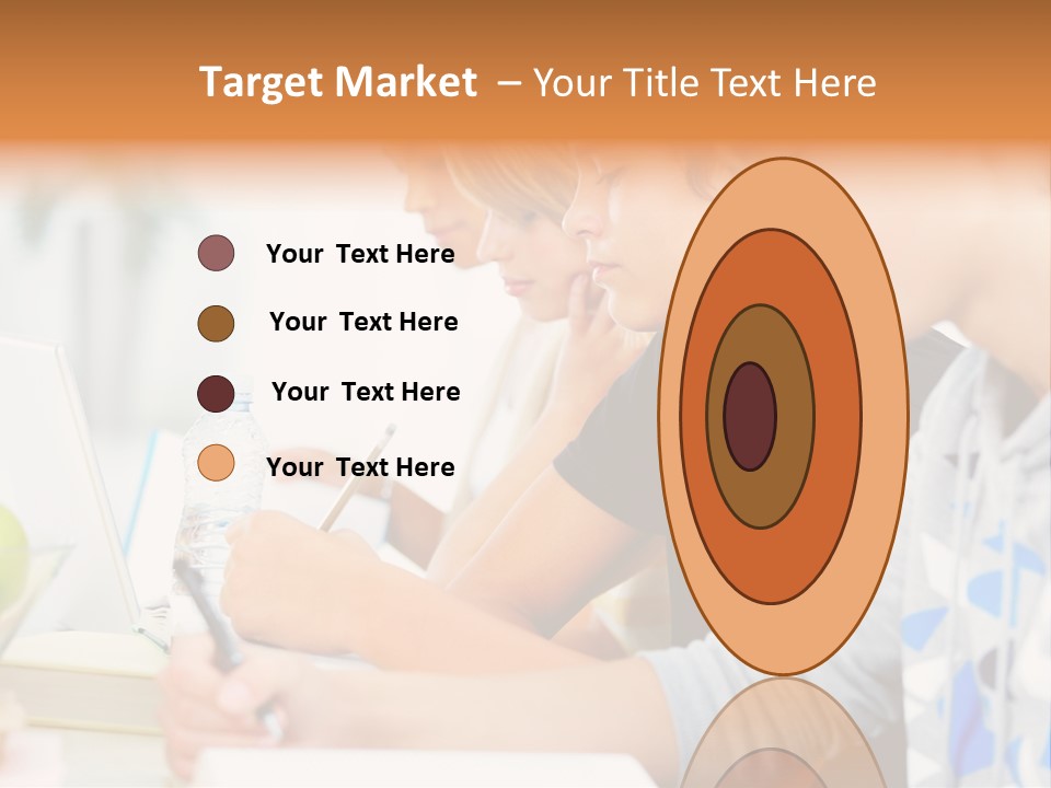 A Group Of People Sitting At A Table With A Laptop PowerPoint Template