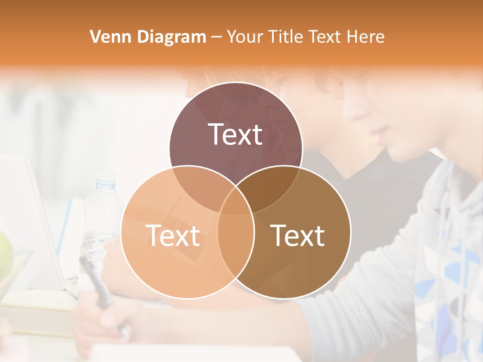 A Group Of People Sitting At A Table With A Laptop PowerPoint Template