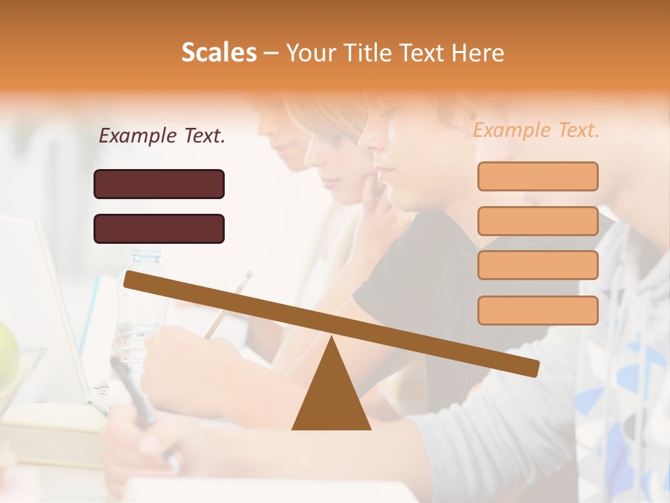 A Group Of People Sitting At A Table With A Laptop PowerPoint Template