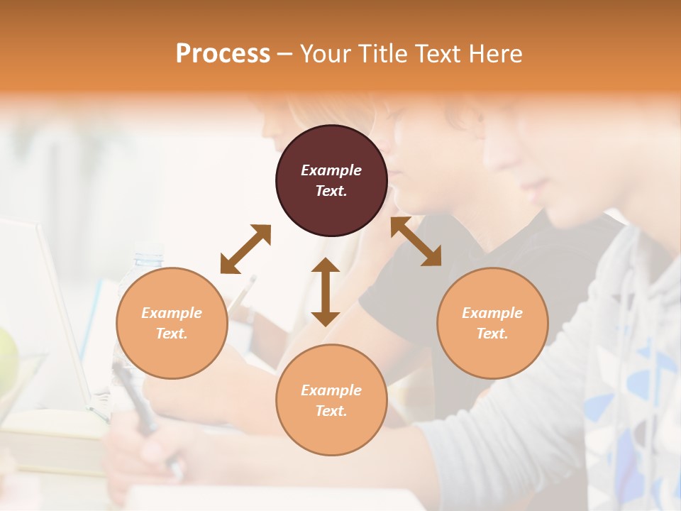 A Group Of People Sitting At A Table With A Laptop PowerPoint Template