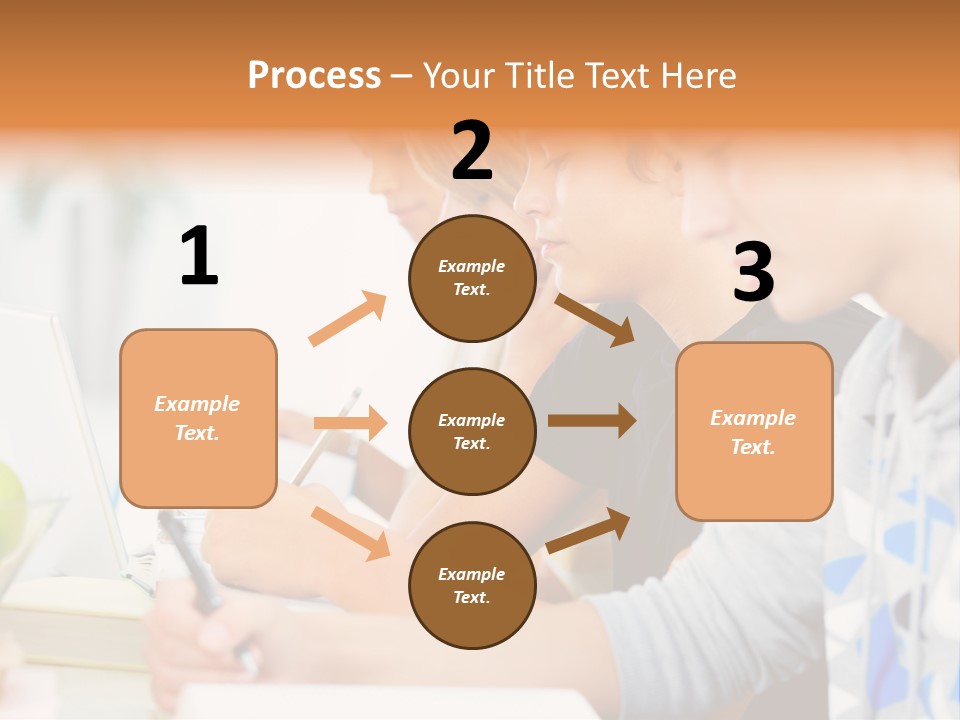 A Group Of People Sitting At A Table With A Laptop PowerPoint Template