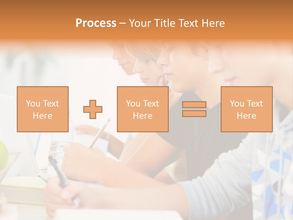A Group Of People Sitting At A Table With A Laptop PowerPoint Template