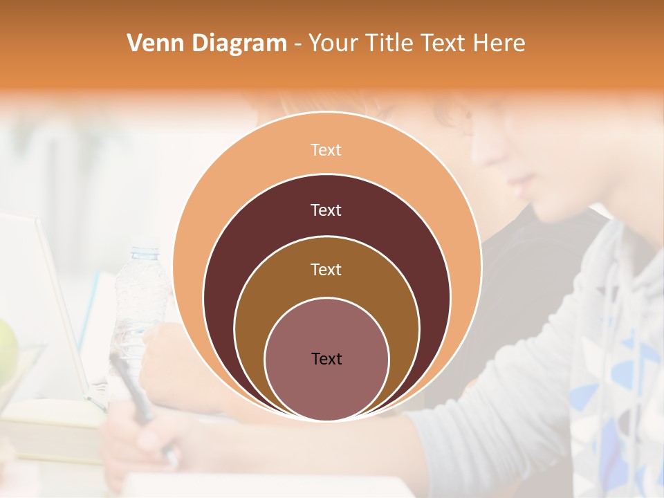 A Group Of People Sitting At A Table With A Laptop PowerPoint Template