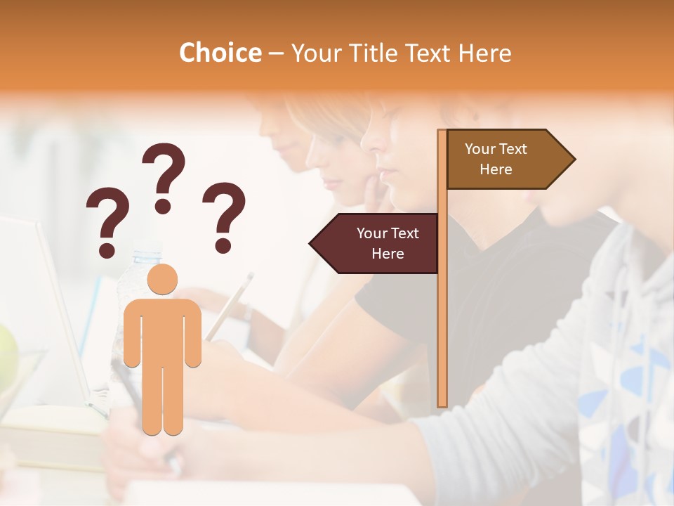 A Group Of People Sitting At A Table With A Laptop PowerPoint Template