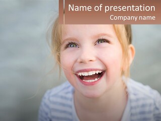 Hair Hope Smiling PowerPoint Template