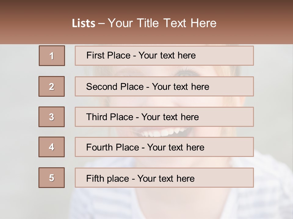 Hair Hope Smiling PowerPoint Template