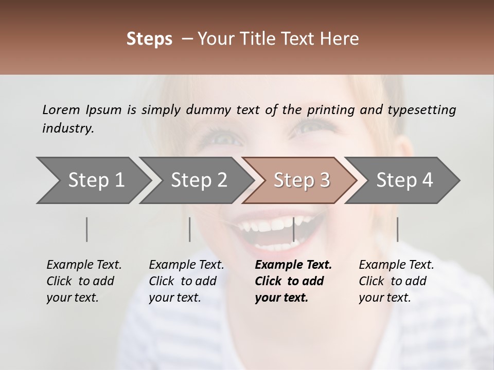 Hair Hope Smiling PowerPoint Template