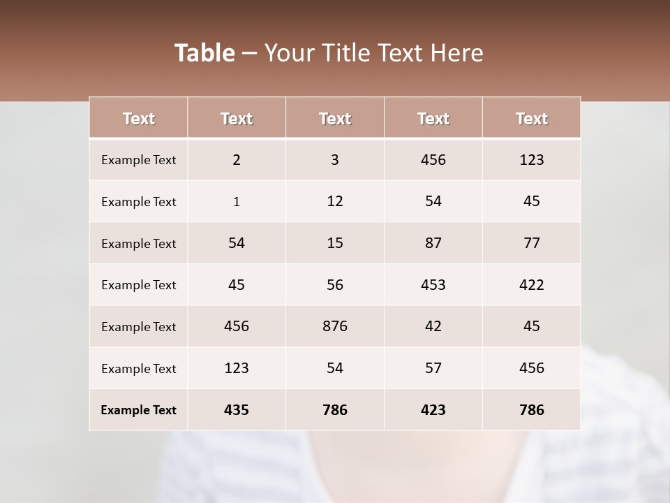 Hair Hope Smiling PowerPoint Template