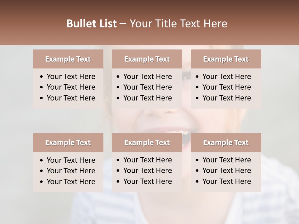 Hair Hope Smiling PowerPoint Template