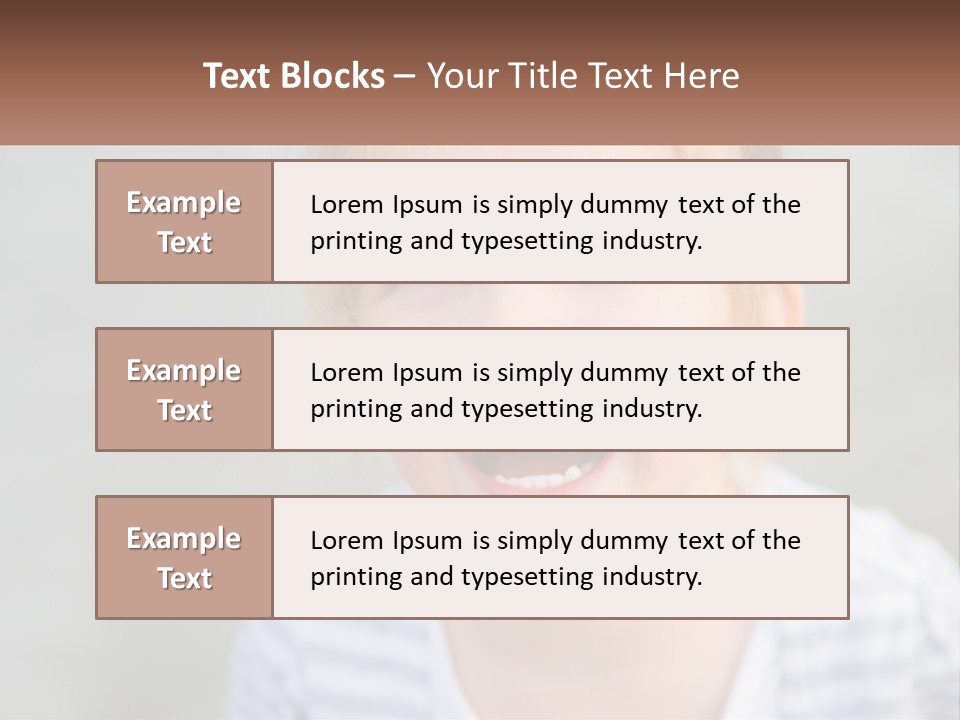 Hair Hope Smiling PowerPoint Template