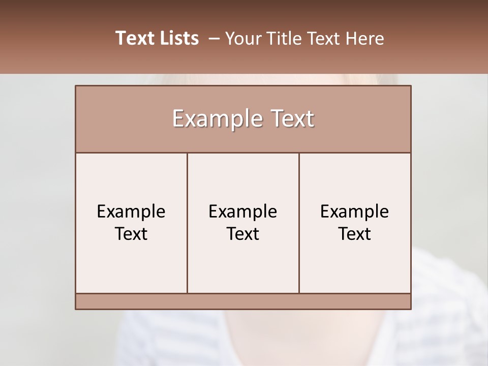 Hair Hope Smiling PowerPoint Template