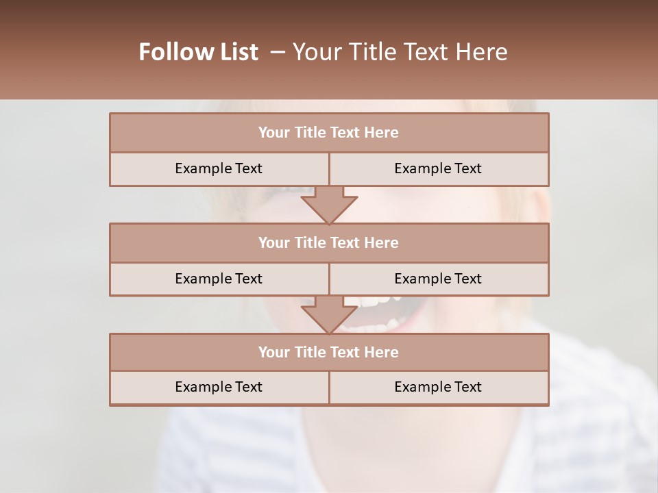Hair Hope Smiling PowerPoint Template