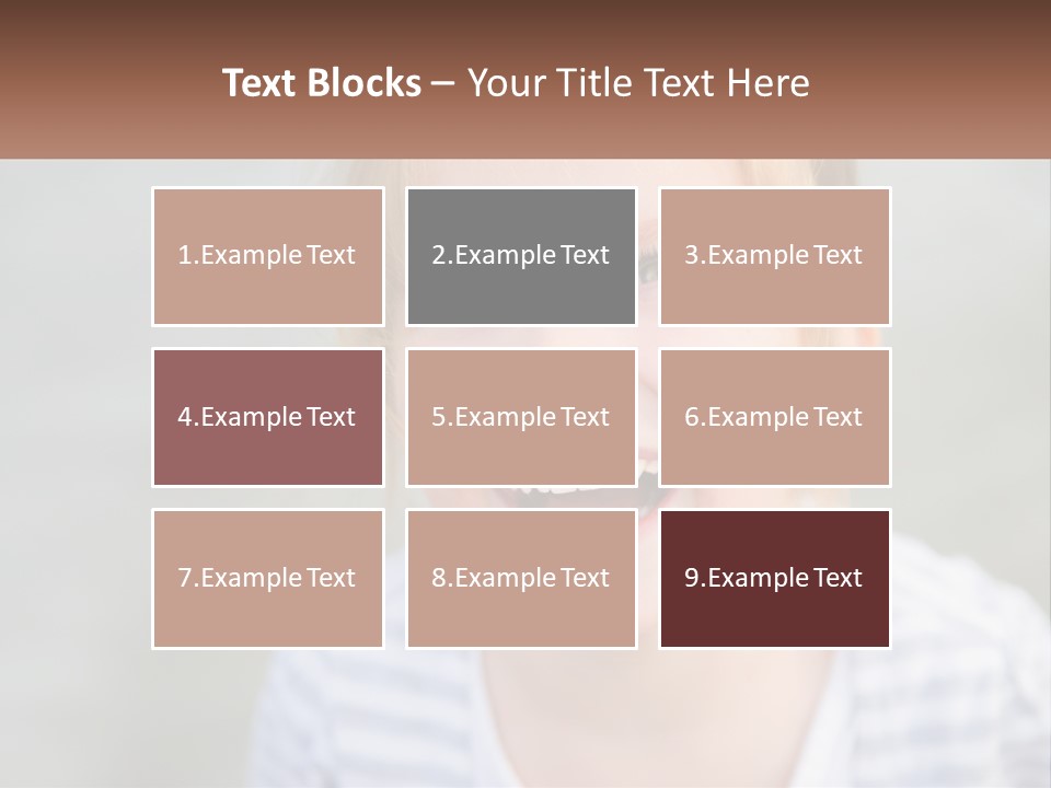 Hair Hope Smiling PowerPoint Template