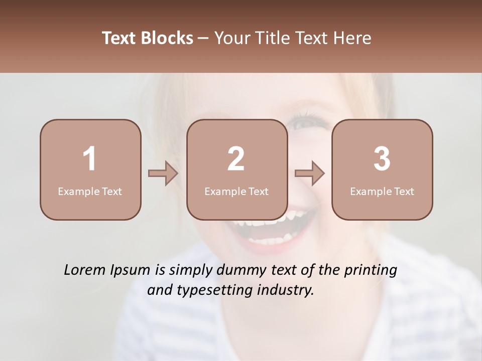 Hair Hope Smiling PowerPoint Template
