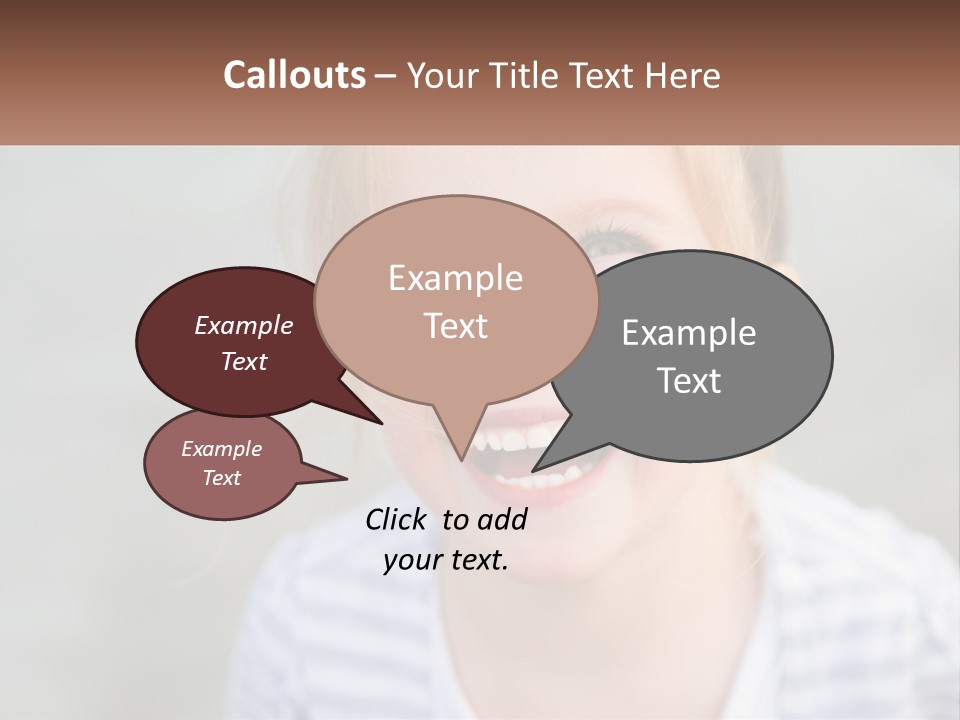 Hair Hope Smiling PowerPoint Template