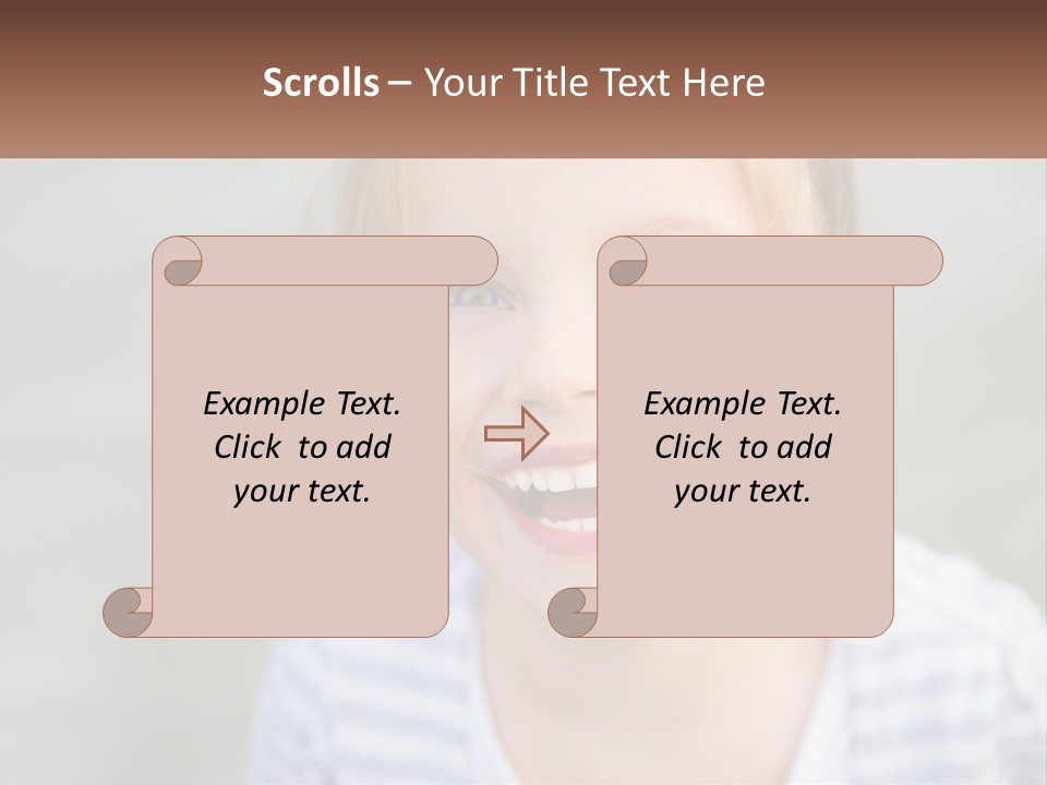 Hair Hope Smiling PowerPoint Template