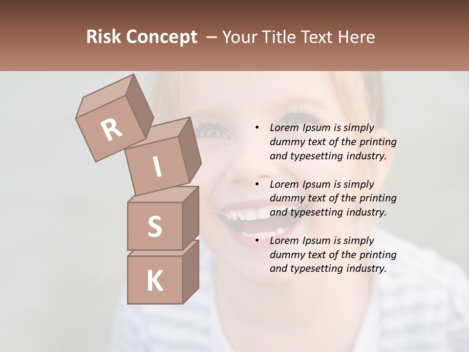 Hair Hope Smiling PowerPoint Template