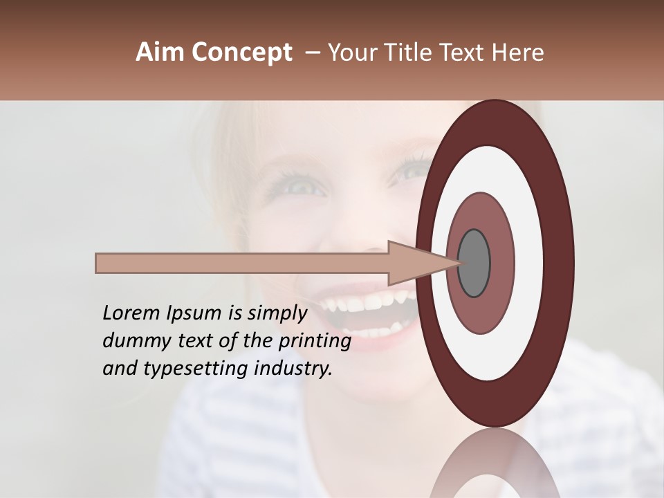 Hair Hope Smiling PowerPoint Template