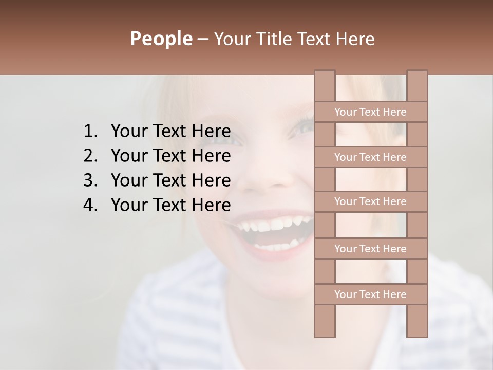 Hair Hope Smiling PowerPoint Template