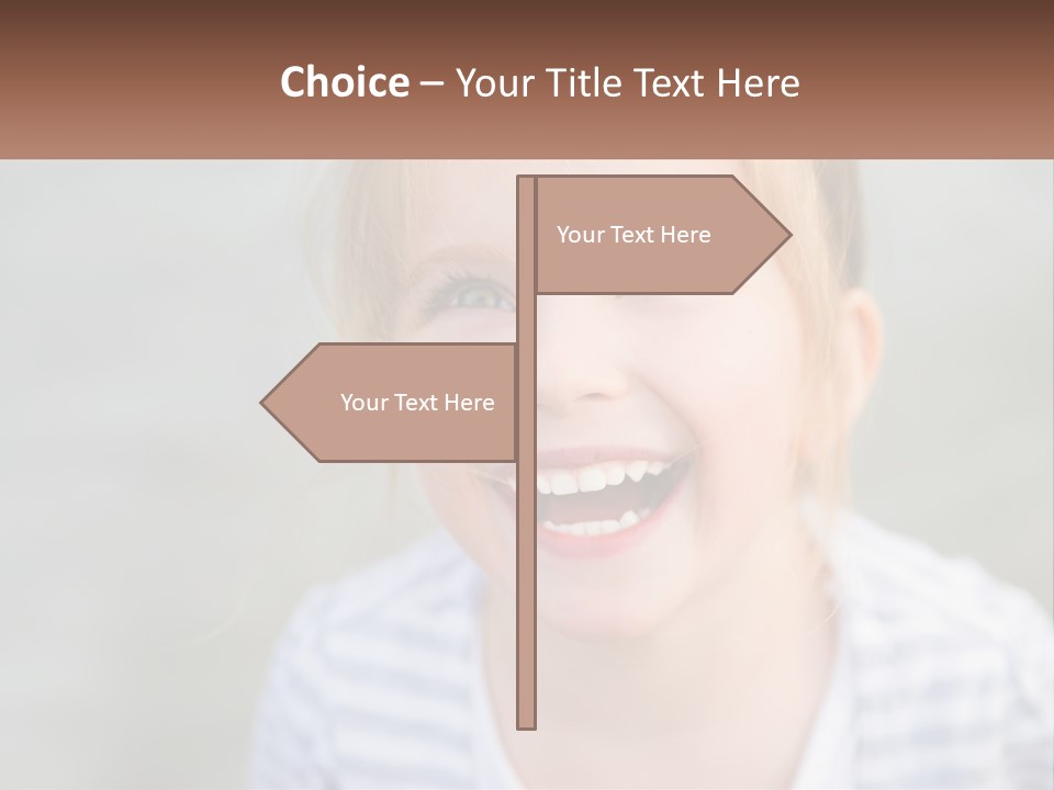 Hair Hope Smiling PowerPoint Template