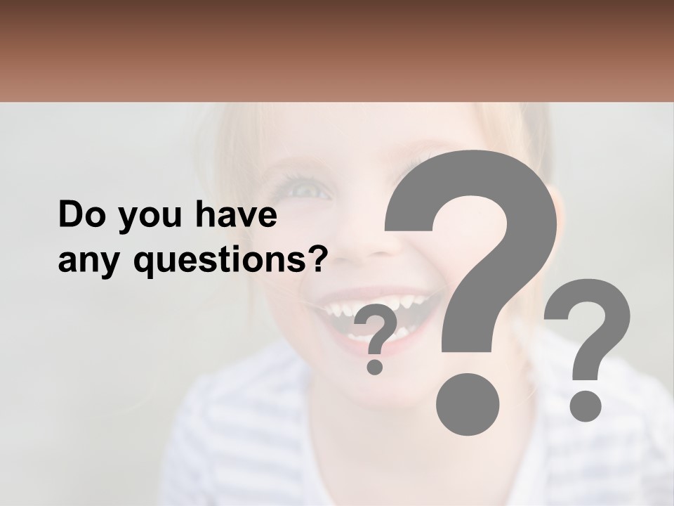 Hair Hope Smiling PowerPoint Template