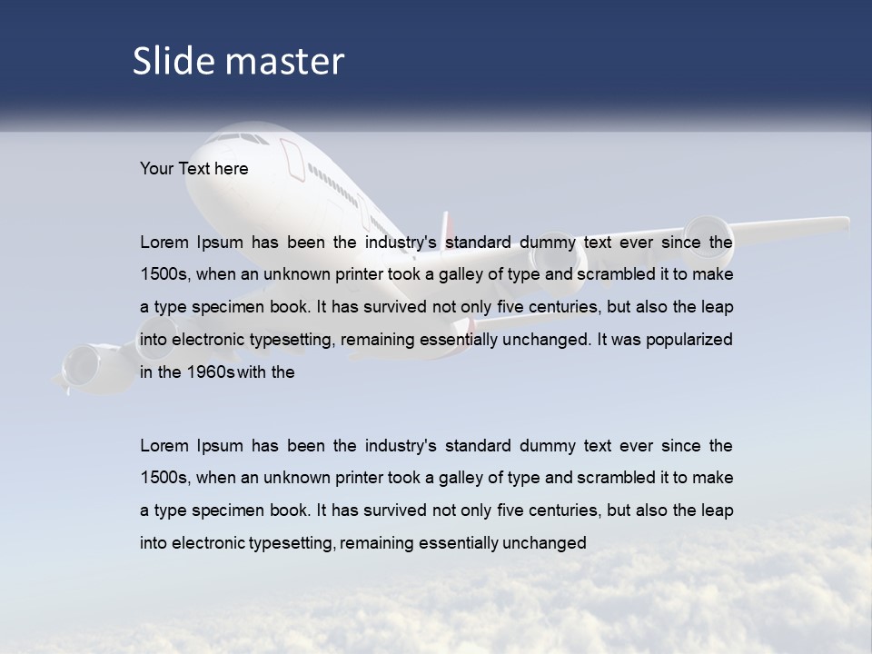 Weather Vehicle Sky PowerPoint Template