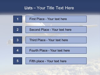 Weather Vehicle Sky PowerPoint Template