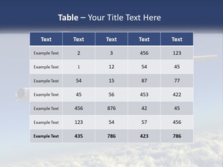 Weather Vehicle Sky PowerPoint Template