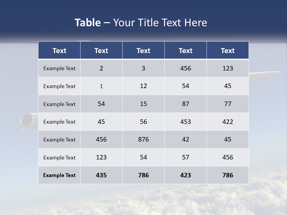 Weather Vehicle Sky PowerPoint Template