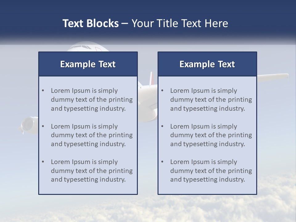 Weather Vehicle Sky PowerPoint Template