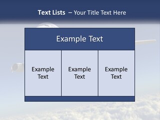 Weather Vehicle Sky PowerPoint Template