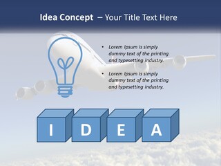 Weather Vehicle Sky PowerPoint Template