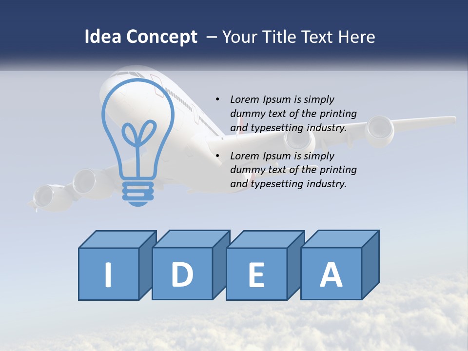 Weather Vehicle Sky PowerPoint Template