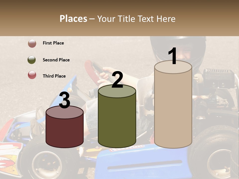 Helmet Ride Child PowerPoint Template