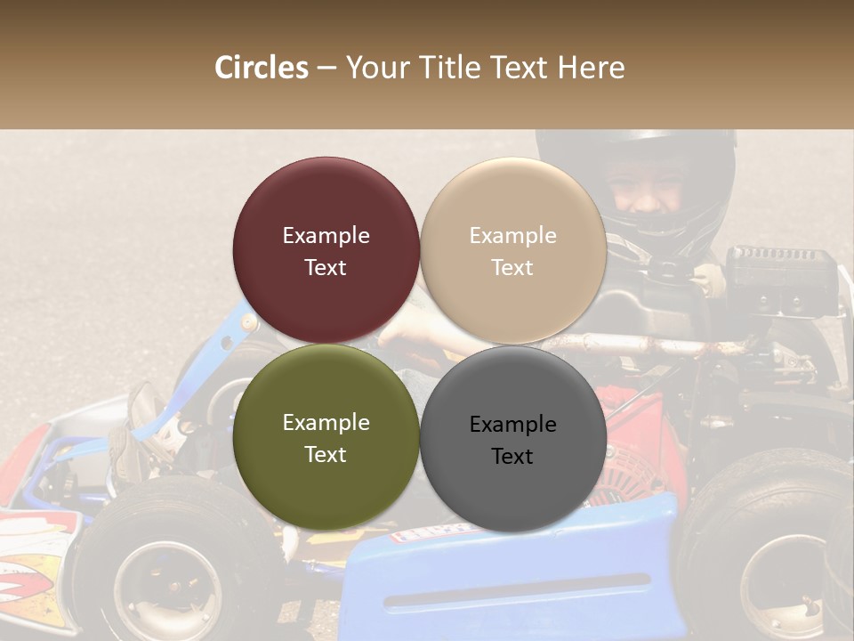 Helmet Ride Child PowerPoint Template