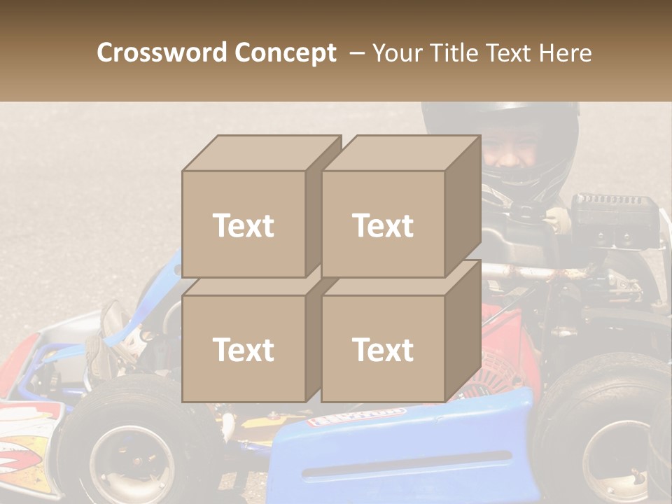 Helmet Ride Child PowerPoint Template